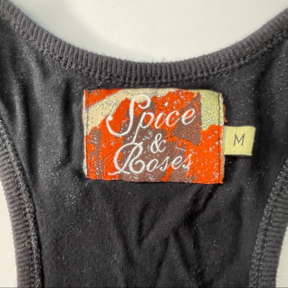 Spice and Roses Pirate themed embellished Viscose Blend Tank dress Size Medium - Picture 5 of 7